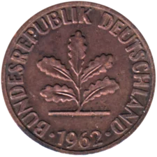 Preview 2 Pfennigs, 1962 obverse