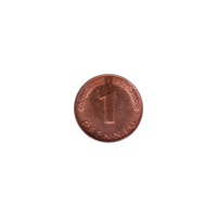 Preview 1 Pfennig, 1972 reverse