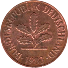 Preview 2 Pfennigs, 1983 obverse