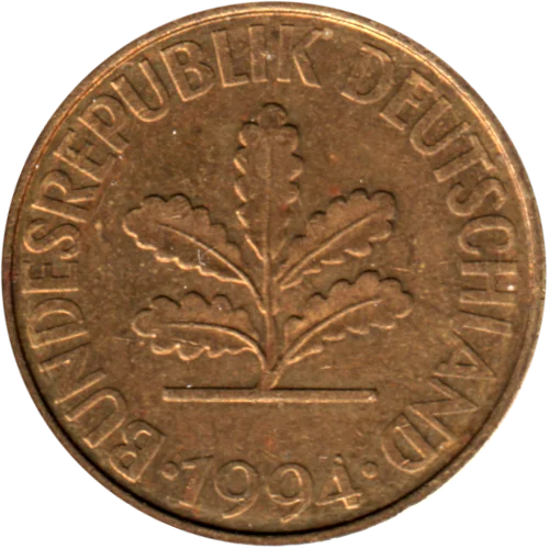 10 Pfennigs, 1994 Obverse