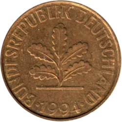 Preview 10 Pfennigs, 1994 obverse