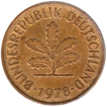 Preview 5 Pfennigs, 1978 obverse