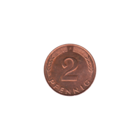 Preview 2 Pfennigs, 1989 reverse