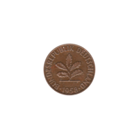 Preview 2 Pfennigs, 1958 obverse