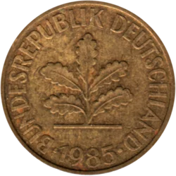 Preview 10 Pfennigs, 1985 obverse