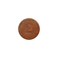 Preview 2 Pfennigs, 1975 reverse