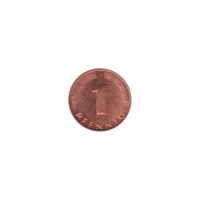 Preview 1 Pfennig, 1975 reverse