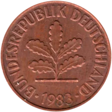 Preview 2 Pfennigs, 1983 obverse