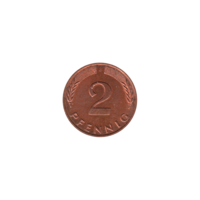 Preview 2 Pfennigs, 1988 reverse