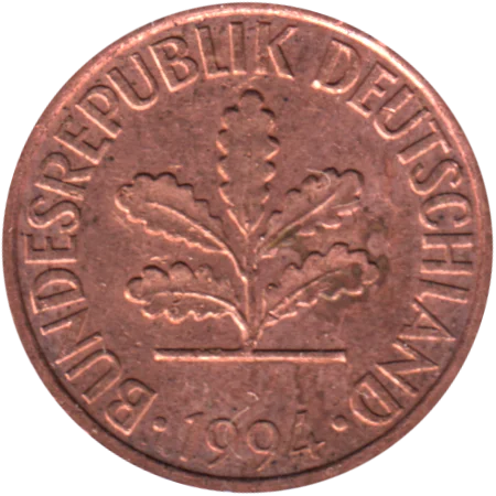 2 Pfennigs, 1994 Obverse