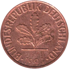 Preview 2 Pfennigs, 1994 obverse