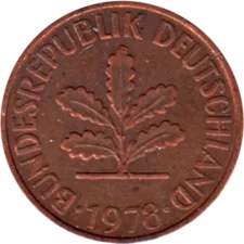 Preview 2 Pfennigs, 1978 obverse