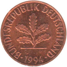 Preview 2 Pfennigs, 1994 obverse