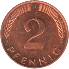 Preview 2 Pfennigs, 1994 reverse