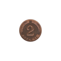 Preview 2 Pfennigs, 1965 reverse