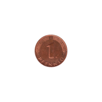 Preview 1 Pfennig, 1976 reverse