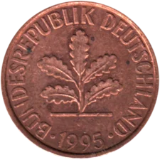 Preview 2 Pfennigs, 1995 obverse