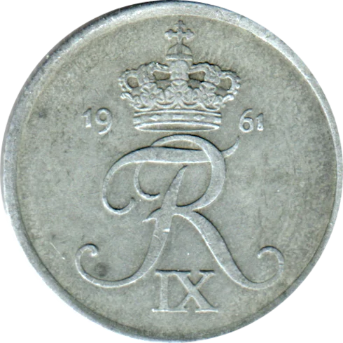 2 øre, 1961 Obverse