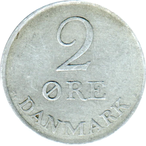 2 øre, 1961 Reverse