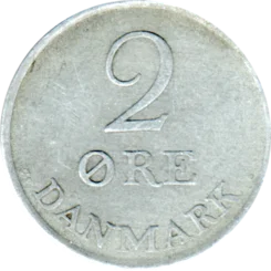 Preview 2 øre, 1961 reverse