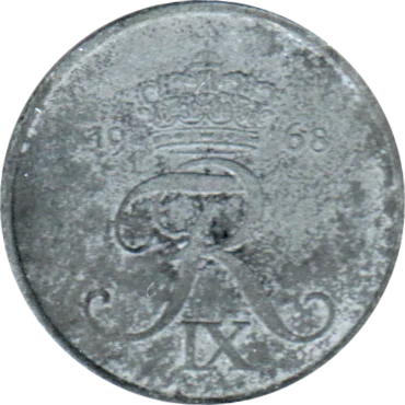 1 øre, 1968 Obverse