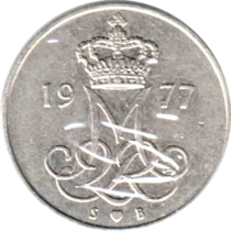 Preview 10 øre, 1977 obverse