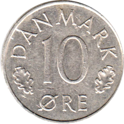 10 øre, 1977 Reverse