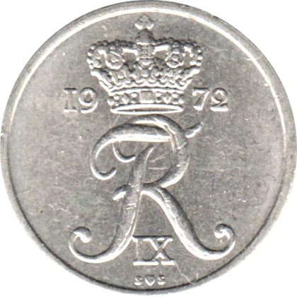 10 øre, 1972 Obverse