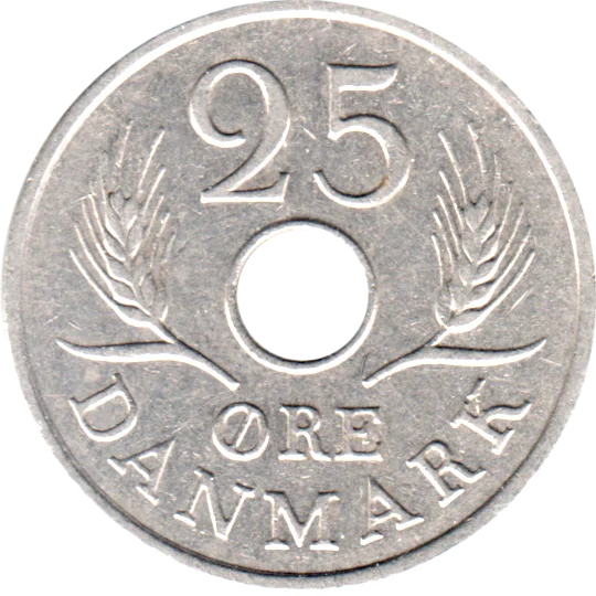 25 øre, 1971 Reverse