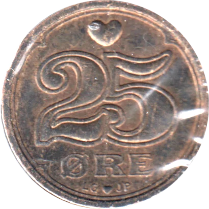 25 øre, 1996 Reverse