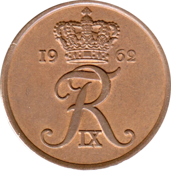 5 øre, 1962 Obverse