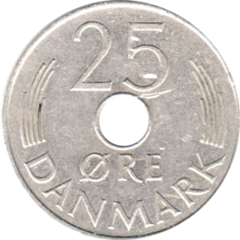 Preview 25 øre, 1976 reverse