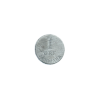 Preview 1 øre, 1963 reverse