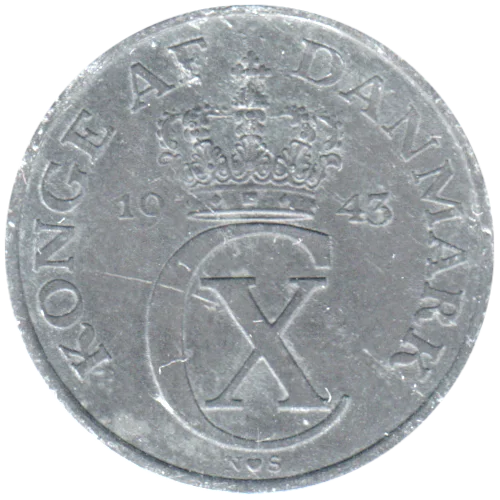2 øre, 1943 Obverse