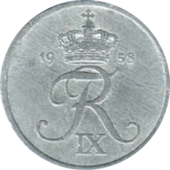 Preview 2 øre, 1958 obverse