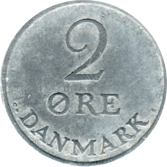 Preview 2 øre, 1958 reverse