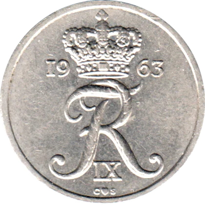 10 øre, 1963 Obverse