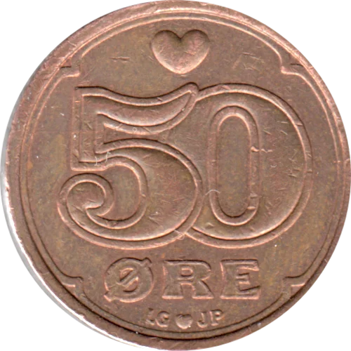 50 øre, 1998 Reverse