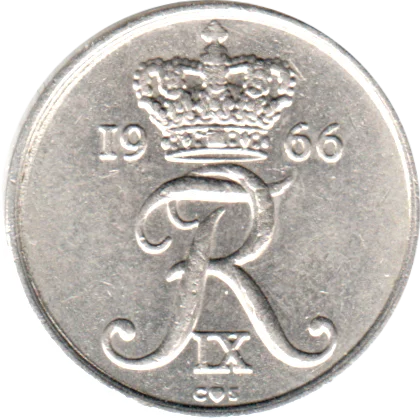 10 øre, 1966 Obverse