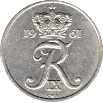 10 øre, 1961 Obverse