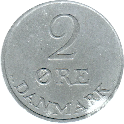 2 øre, 1968 Reverse
