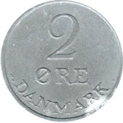 Preview 2 øre, 1968 reverse