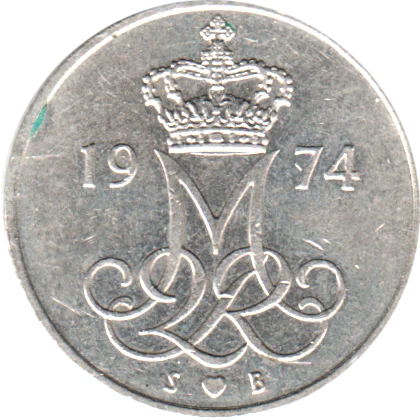 10 øre, 1974 Obverse