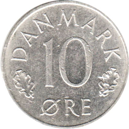 10 øre, 1974 Reverse
