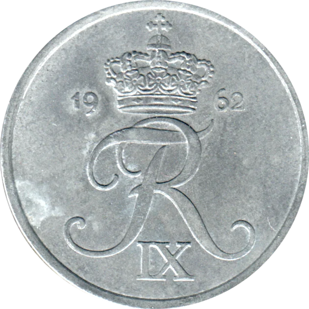 5 øre, 1962 Obverse