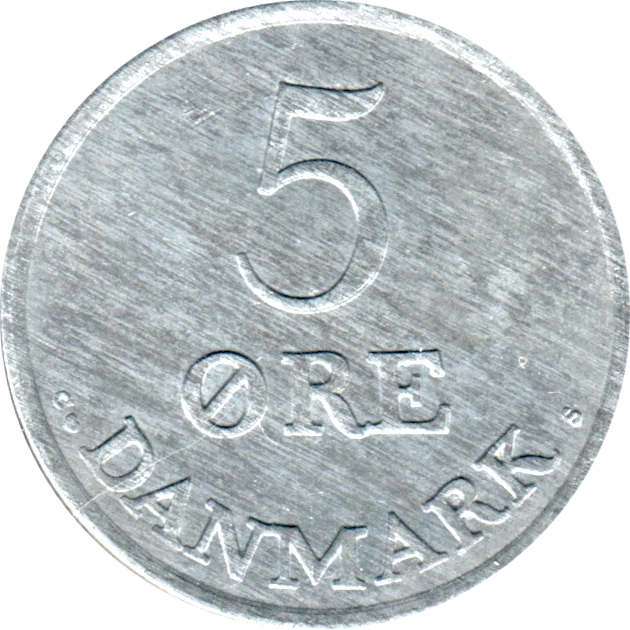 5 øre, 1962 Reverse