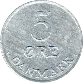 Preview 5 øre, 1962 reverse
