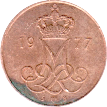 Preview 5 øre, 1977 obverse