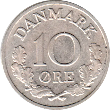 10 øre, 1969 Reverse