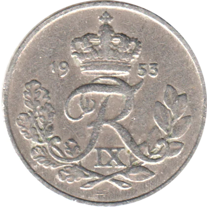 10 øre, 1953 Obverse